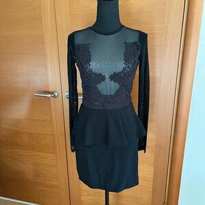 Sheer Mesh and Lace Boydcon Dress New, Size S